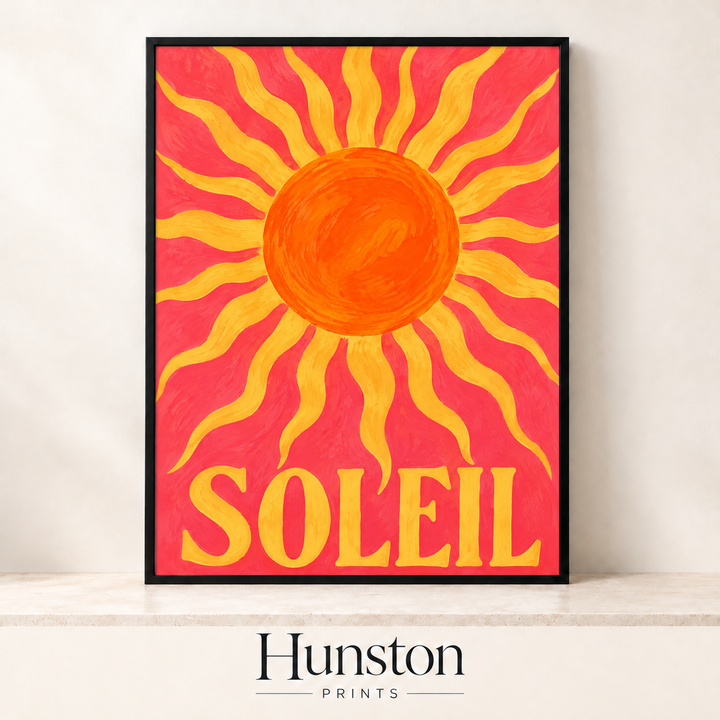 Soleil Painted Sun Print