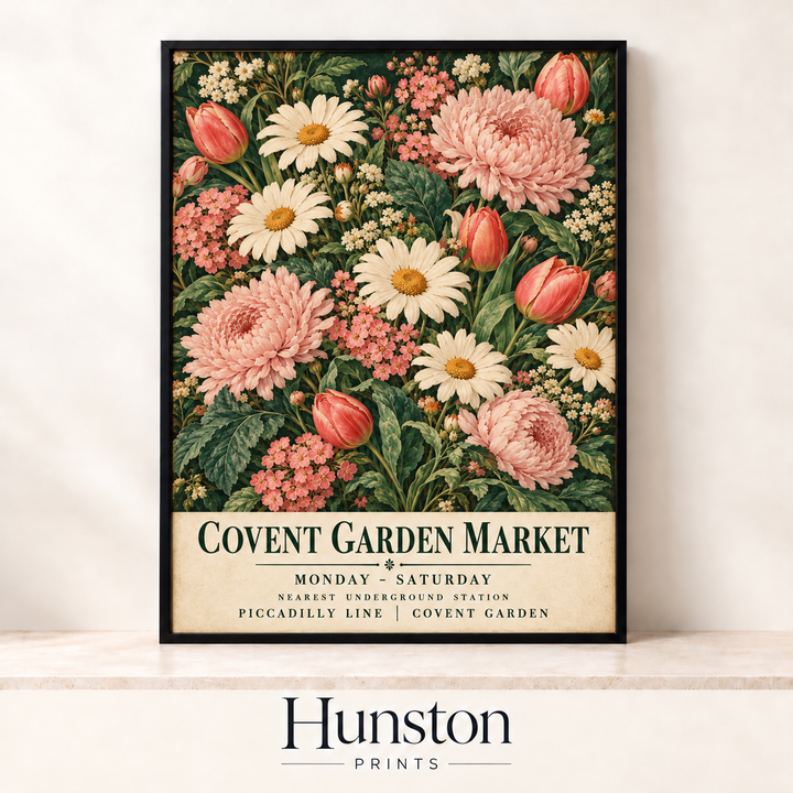 Covent Garden Market Vintage Floral Poster