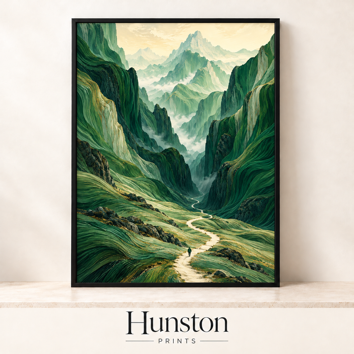 Green Mountain Valley Path Print