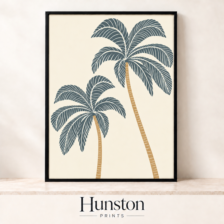 Two Palm Trees Minimalist Print