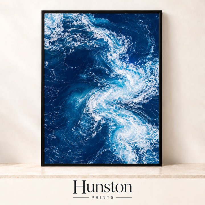Aerial Ocean Waves Print