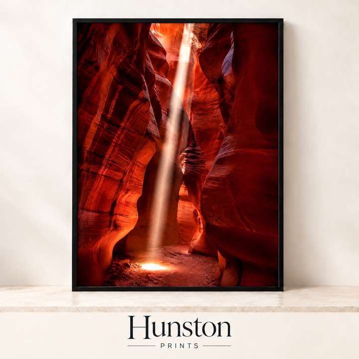 Slot Canyon Light Beam Print